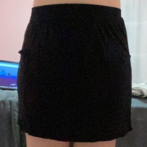 black skirt